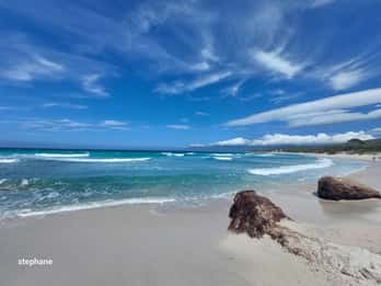 From Calvi: 4x4 Day Tour Mountain & Agriates' Saleccia Beach