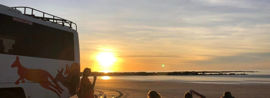 Broome: Nachmittags-Stadtrundfahrt mit Sonnenuntergang am Strand