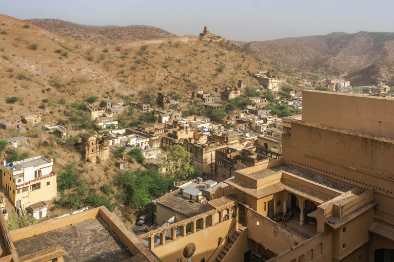 Desde Delhi: Visita guiada privada del Fuerte Amber y Jaipur en cocheSólo coche con conductor y servicio de guía turístico