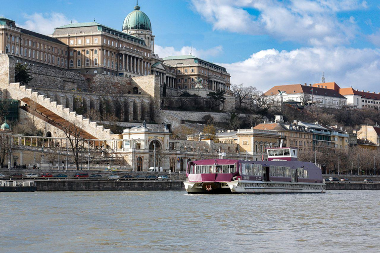 Budapest: Crucero turístico nocturno o diurnoCrucero turístico desde el lado Buda del río