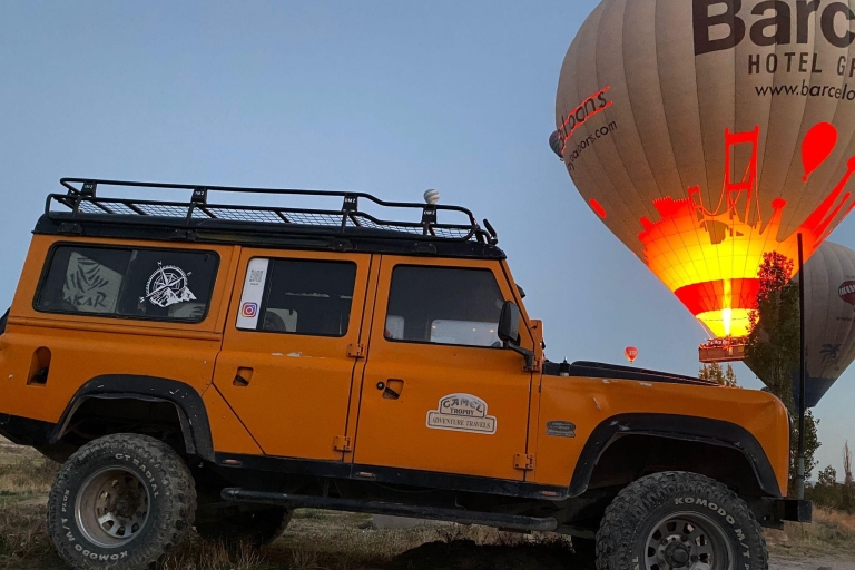 Z Göreme/Ürgüp: Kapadocja Jeep Safari o wschodzie lub zachodzie słońcaKapadocja Jeep Safari - Zachód słońca