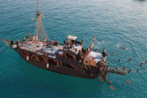 Lampedusa: Sunset Galleon Cruise with Aperitif Dinner and Night Swim