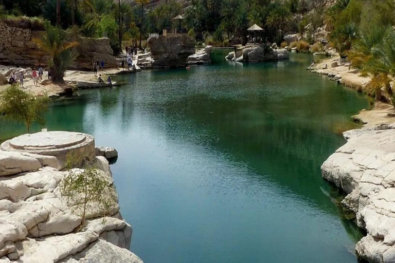 From Muscat: Shared Wadi Bani Khalid & Desert Sunset