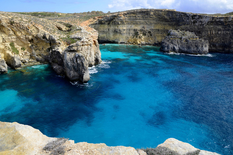 Desde San Julián Gozo, Comino, Laguna Azul en lancha motora