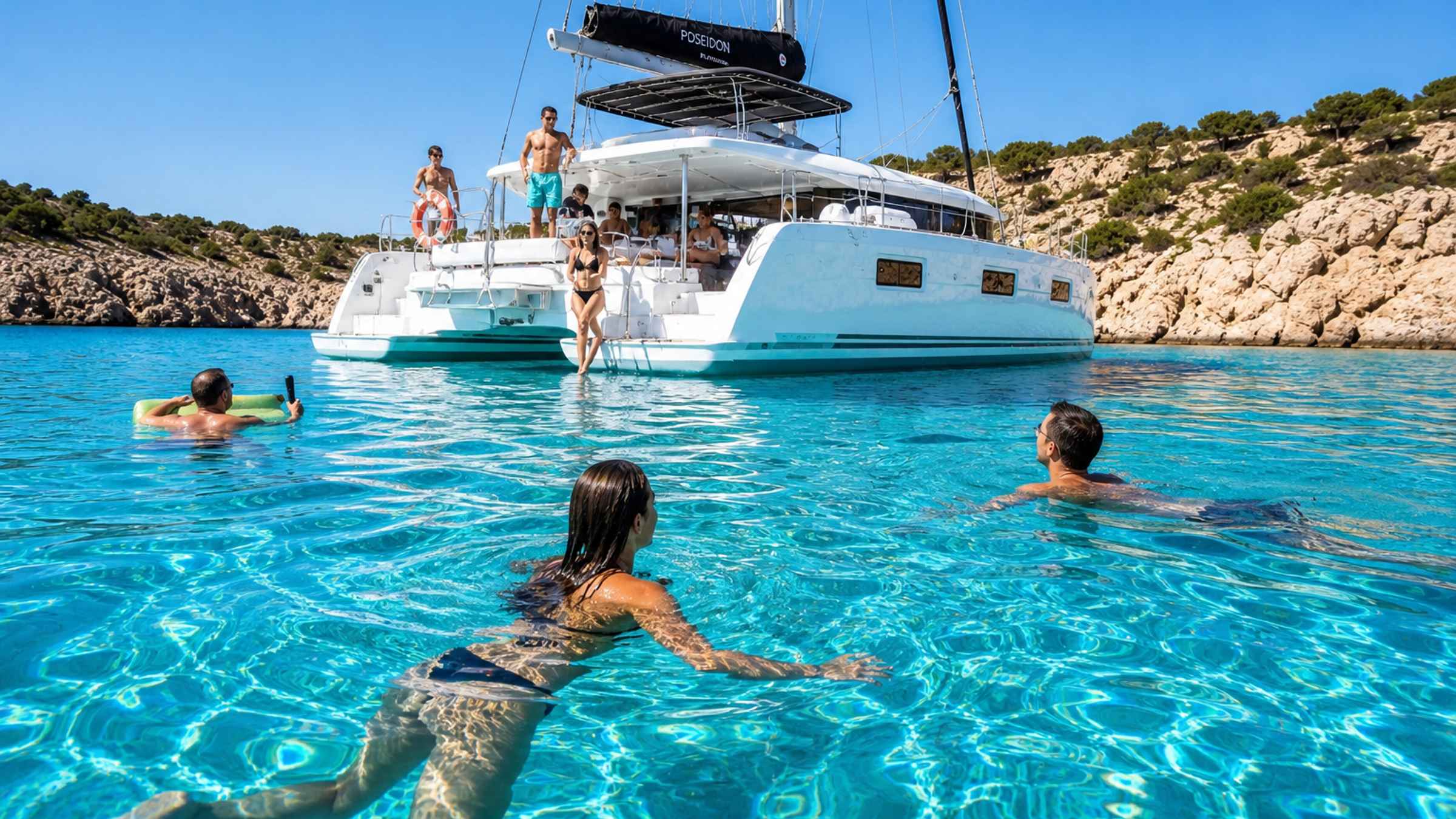 Reservado 20 vezes ontemRodes: Cruzeiro de catamarã com tudo incluído, almoço e bebidas
