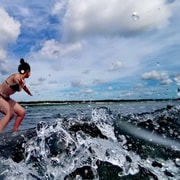 Siargao: Surf Lesson with Drone Shots and Pickup Siargao: Surf Lesson with Drone Shots and Pickup