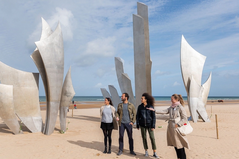 Vanuit Parijs: Normandy Landing Beaches D-Day Tour met de minibusOpenbare rondleiding in het Engels