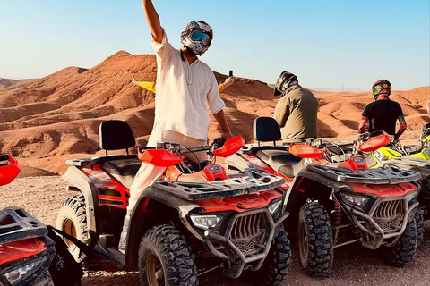 Marrakech: Agafay Desert Quad Bike, Camel Ride, Pool & Lunch Desert Agafay : Quad Biking, Camel Ride, Lunch & Pool