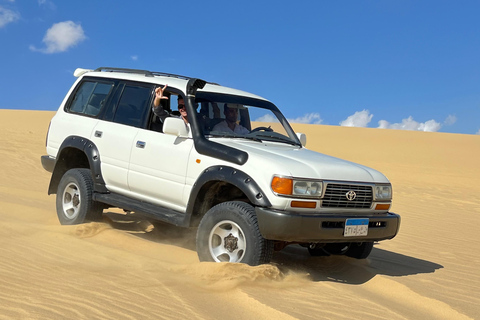 From Cairo: 4x4 Desert Safari, Sandsurf, and Camel Ride Private Tour with Lunch