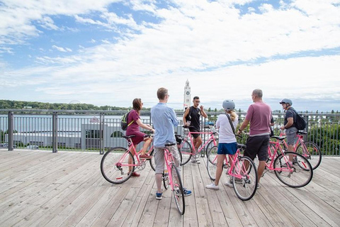 Icke-turistiska Montreal Pink Bike TourBortom cykelbanorna