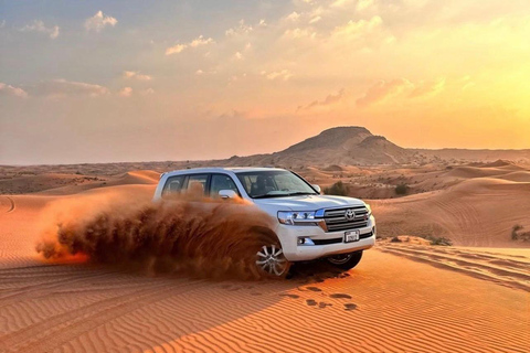 Doha: Shared Desert Safari with Camel Ride and Sandboarding Group Tour with Quad Bike and Camel Ride