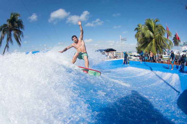 Cancun: Hop-on Hop-off Bus Tour with Flowrider Experience