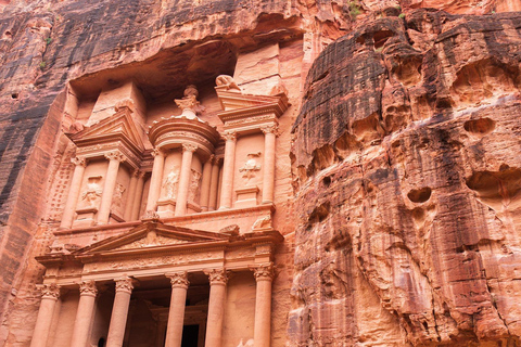 From Amman:Petra, Wadi Rum, and Dead Sea Private 2-Days Trip Transportation & Accommodation