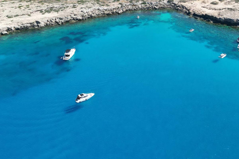 From Protaras: Glass Bottom Cape Greco & Blue Lagoon Cruise