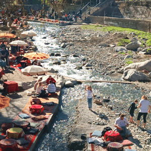 Marrakesh: Atlas Mountains, Ourika Valley, Waterfall / Guide