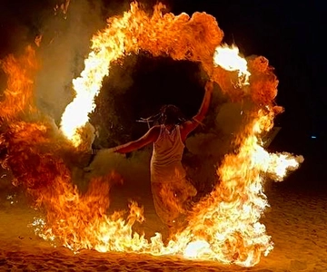 Marrakech: Agafay Desert Camel Ride, Dinner, and Fire Show