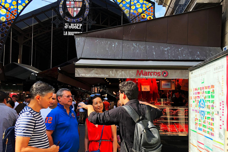 Barcelona: Street Food & Sightseeing Tour with Local Market