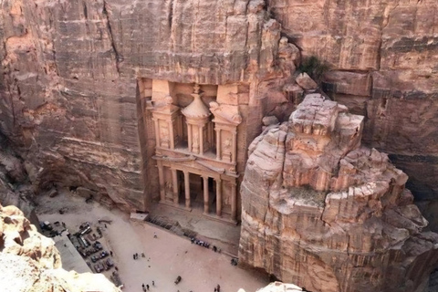 Desde Ammán: Excursión de un día al Mar Muerto y Petra con traslados