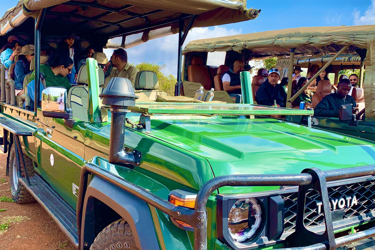 Maasai Mara Day Game Trip in Open Sided 4x4 Safari Jeep