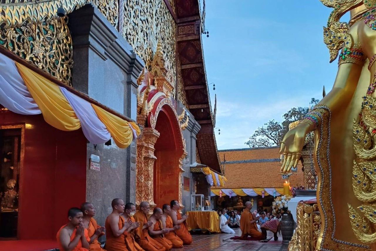 Chiang Mai: Wat Pha Lat &amp; Wat Phra That Doi Suthep-turGruppresa med upphämtning från hotell