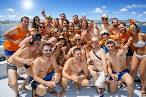 Ibiza: Boat Party with VIP Beds, Drinks, DJs, Saxophonist and Paella Basic Ticket