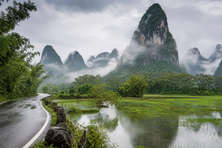 Yangshuo: Ruyi Peak, Silver Cave & Ten-Mile Gallery Tour E-Tickets with Driver Transfers
