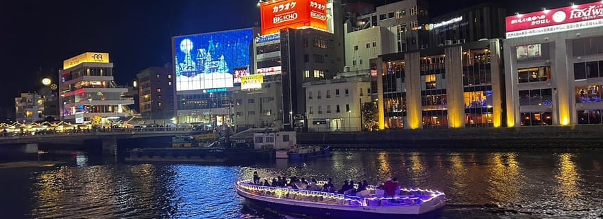 Visite nocturne de la croisière de Fukuoka