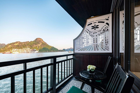 Hanoi: 2-Day Ha Long, Lan Ha 5-Star Cruise w/ Balcony Cabin Bay Light Suite with private balcony and bathtub (1st floor)