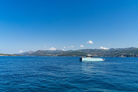 Dubrovnik: Katamarantur med Blå grottan, dryck och snorkling