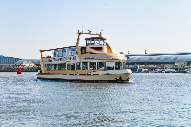 Amsterdã: Cruzeiro fluvial com panquecas holandesas à vontadeAmsterdã: Passeio no Rio com Buffet de Panquecas Holandesas