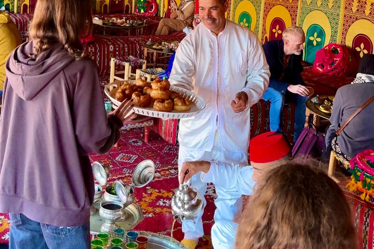 Marrakech : Vol en montgolfière, petit déjeuner berbère et balade à dos de chameau