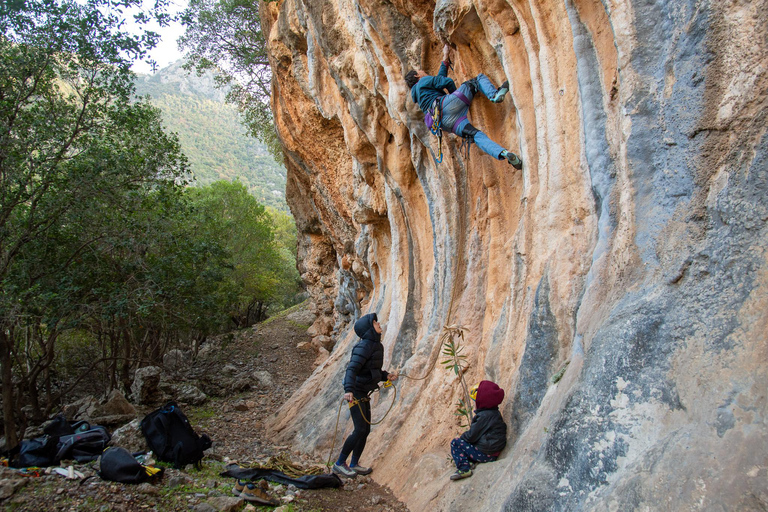 Leonidio : séance d&#039;escalade avec un guide