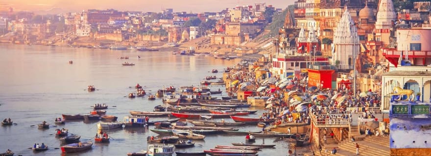 Varanasi : Visite à pied des ghats et des temples de Varanasi