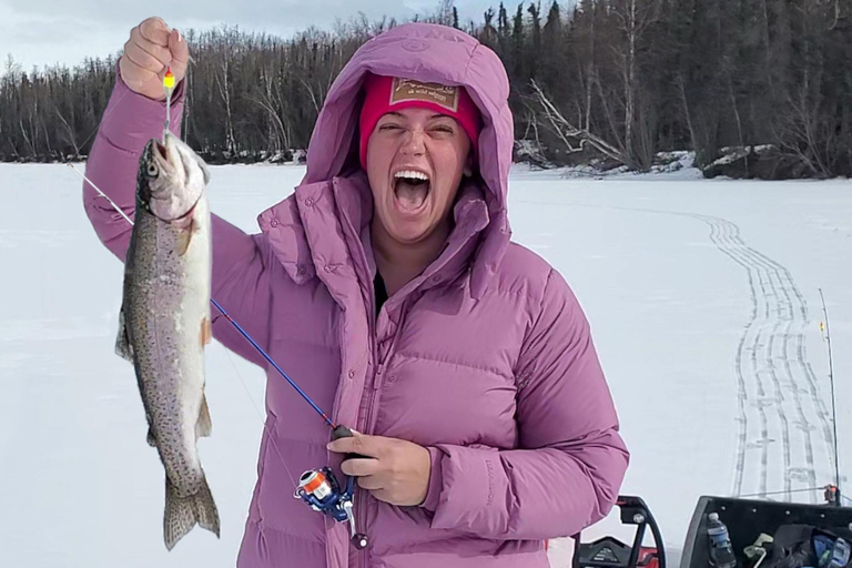 Anchorage: Ice Fishing Trip With Transportation
