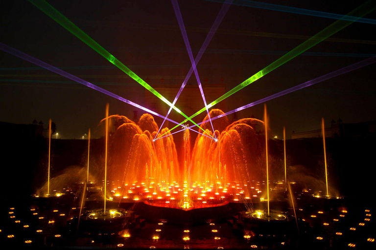 New Delhi: Akshardham Tentoonstelling, Licht- en Watershow TourAkshardham Tempel met licht- en watershow