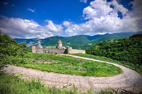 From Yerevan: Tatev, Noravank & Shaki Waterfall Day Trip Group Tour in English Speaking Guide