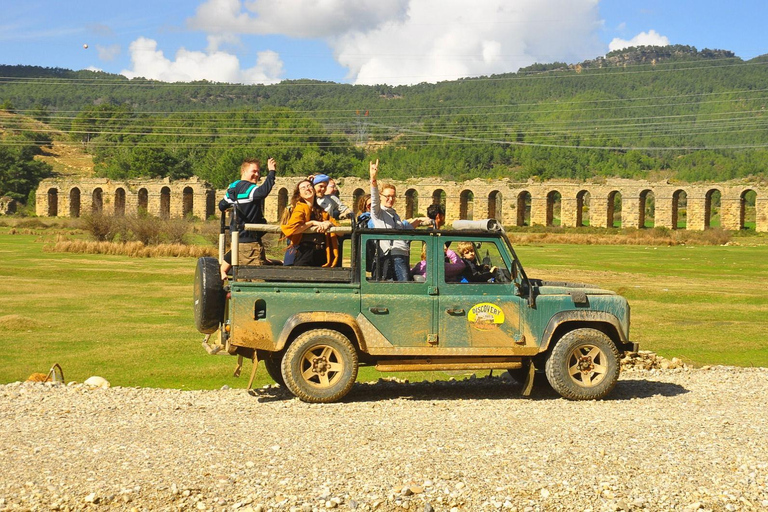 Jeep Safari-Pranzo-Battello-Canyon-Cascata d&#039;acqua-Festa dell&#039;acquaSafari in Jeep 5 in 1