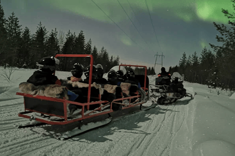 Levi : La luge des aurores boréales