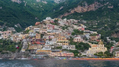 Positano: Geführte Bootstour an der Amalfiküste mit Prosecco