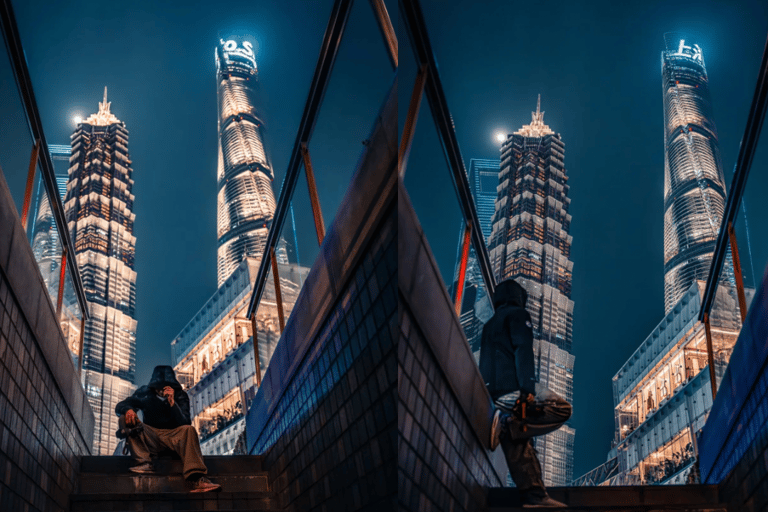 Shanghai: Night City View Photoshoot at Lujiazui