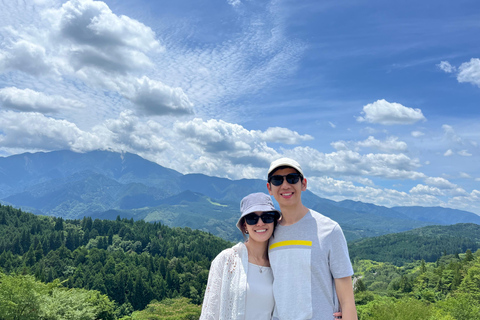 Vanuit Nagoya: Rondleiding Nakasendo Trail met privéauto