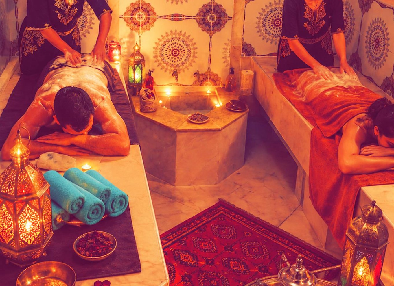 Marrakech: 3-timers premium-hamam og -massage med transport