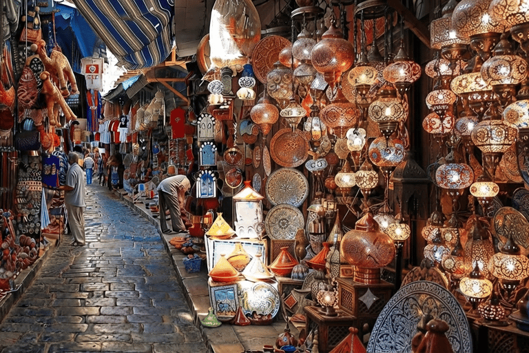 From Hammamet or Nabeul: Half-Day Tour to Sidi Bou Said, Carthage, Medina