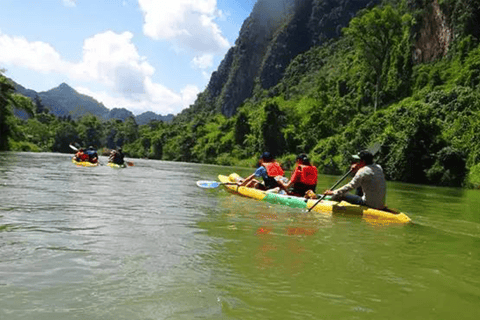 Vang Vieng: Zipline&Cave Tubing&Trekking&Kayaking&BlueLagoon