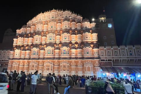 Jaipur: Private Night Tour with Local Guide & Pickup