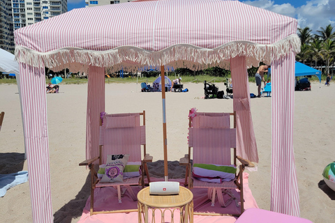 Ft Lauderdale: Cabana privativa para o dia de praia com comodidades