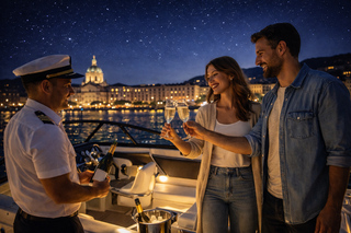 Gardameer: romantische boottocht bij zonsondergang naar Limone en Malcesine (2 uur)