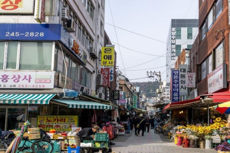 Pusan: Targ Jagalchi i piesza wycieczka po wiosce Gamcheon