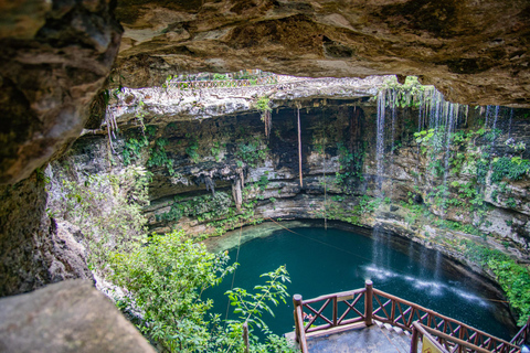 Cancun: Excursão a Chichen Itza, Cenote e Valladolid com almoçoTour particular com serviço de busca no hotel