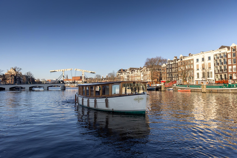 Amsterdã: cruzeiro de 2 horas pelo canal, incluindo opção de lanches e bebidas holandesasCruzeiro de 2 horas pelo canal, incluindo lanches holandeses e bebidas + guia